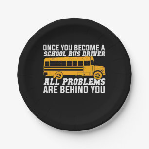 Prato De Papel Você Se Tornou Um Motorista De Ônibus Escolar