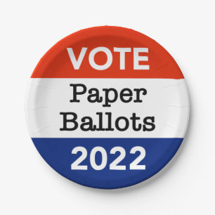 Prato De Papel Votação Em Papel Eleições 2022