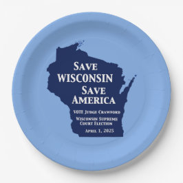 Prato De Papel Vote Crawford para o Supremo Tribunal de Wisconsin