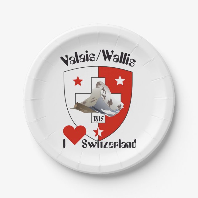 Prato De Papel Wallis / Schweiz - Valais / Suisse Teller (Frente)