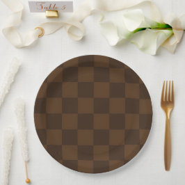 Prato De Papel Warm Timeless Rich Brown and Dark Brown Earthy 