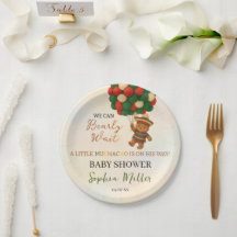 Watercolor Muchacho Mexican Bear Baby Shower