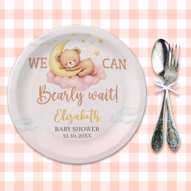 Prato De Papel We Can Bearly Wait - Baby Shower Party (Criador carregado)