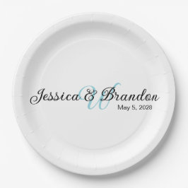 Prato De Papel Wedding Label 016