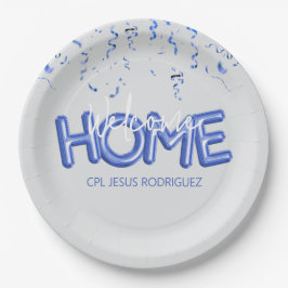 Prato De Papel Welcome Home Patriotic Military Hero Party