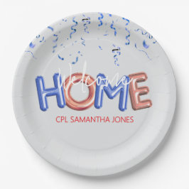 Prato De Papel Welcome Home Patriotic Military Hero Party