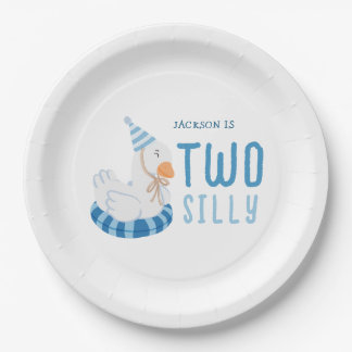 Prato De Papel Whimsical Blue One Bobo ganha primeiro aniversário