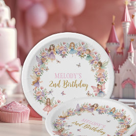 Prato De Papel Whimsical flower fairy garden 2nd birthday 