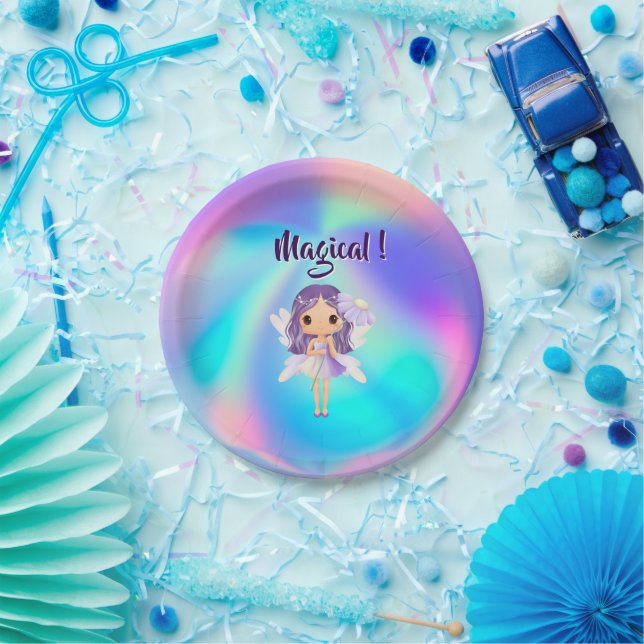 Prato De Papel Whimsical Princess Fairy Birthday (Festa)