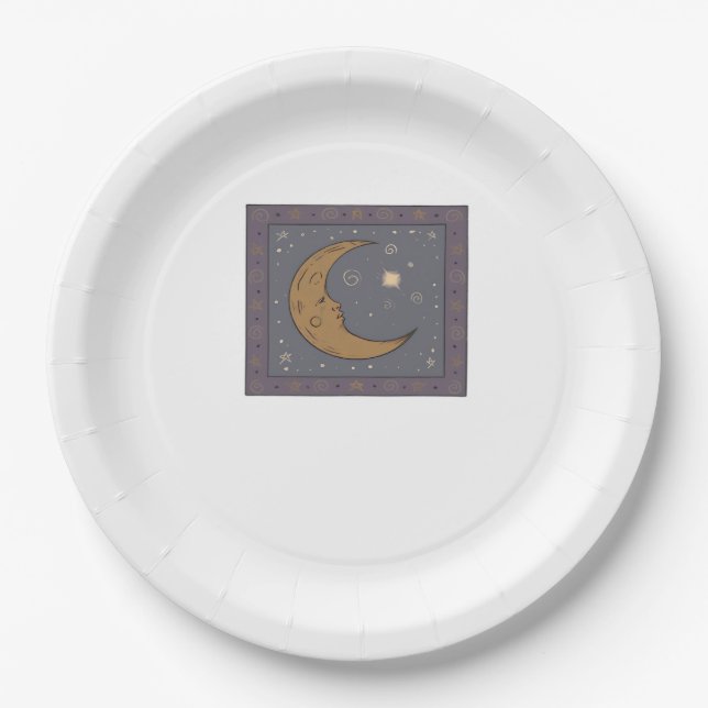 Prato De Papel Whimsigoth Moon Classic (Frente)