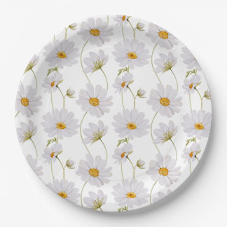 Prato De Papel White Daisy
