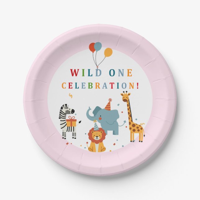 Prato De Papel Wild One First Birthday (Frente)