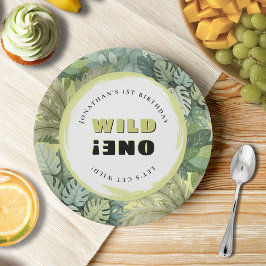 Prato De Papel Wild One Safari Birthday
