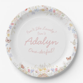 Prato De Papel Wildflower não é uma prata de papel maravilhosa?