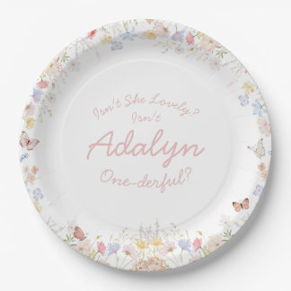 Prato De Papel Wildflower não é uma prata de papel maravilhosa?