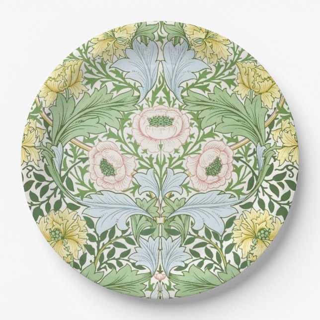 Prato De Papel Willam Morris Myrtle Garden Floral Classic (Frente)