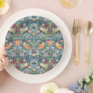 Prato De Papel William Morris elegante azul