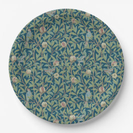 Prato De Papel William Morris "Pássaro e Romã" 