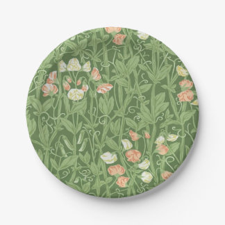 Prato De Papel William Morris Sweet Pea Floral Design