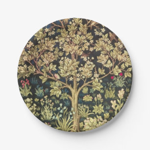 Prato De Papel William Morris Tree Of Life Floral Vintage Art