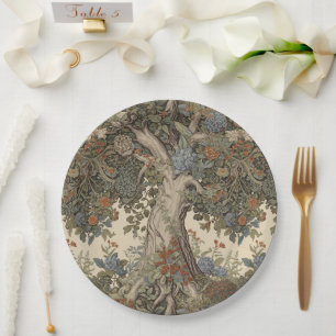 Prato De Papel William Morris Tree Of Life Vintage Pre-Raphaelite