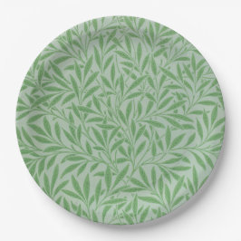 Prato De Papel William Morris Wilow - placas de papel verde