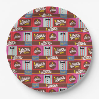 Prato De Papel Willy Wonka e o aniversário da fábrica de chocolat