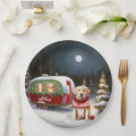 Prato De Papel Winter Labrador Caravan Christmas Adventure<br><div class="desc">Adotar a magia de uma noite de inverno nevada enquanto uma caravana desliza graciosamente através da paisagem iluminada pela lua. A beleza serena da neve escutadora e o brilho encantador da lua criam uma cena cativante,  prometendo uma aventura inesquecível de Natal cheia de calor,  alegria e memórias queridas.</div>