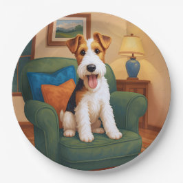 Prato De Papel Wire Fox Terrier - This Seat's Taken