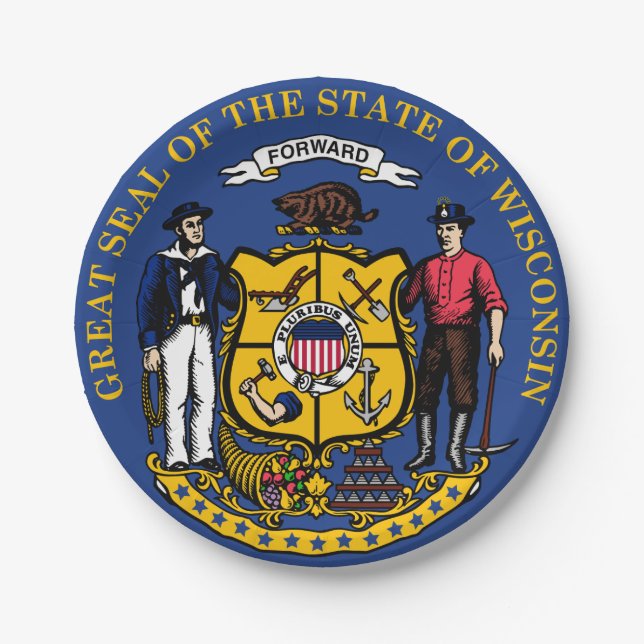 Prato De Papel Wisconsin (Frente)