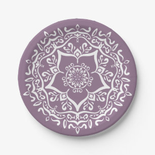 Prato De Papel Wisteria Mandala