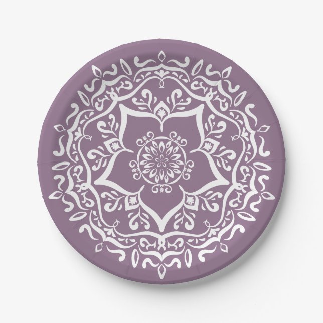 Prato De Papel Wisteria Mandala (Frente)