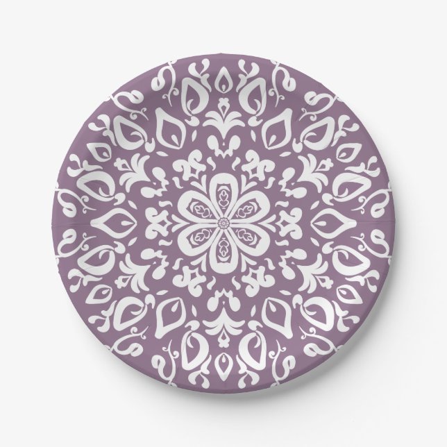 Prato De Papel Wisteria Mandala (Frente)