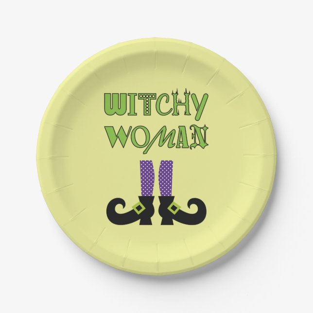 PRATO DE PAPEL WITCHY MULHER (Frente)