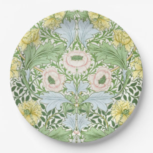 Prato De Papel Wm Morris Myrtle Floral Arte Nova Brilhante