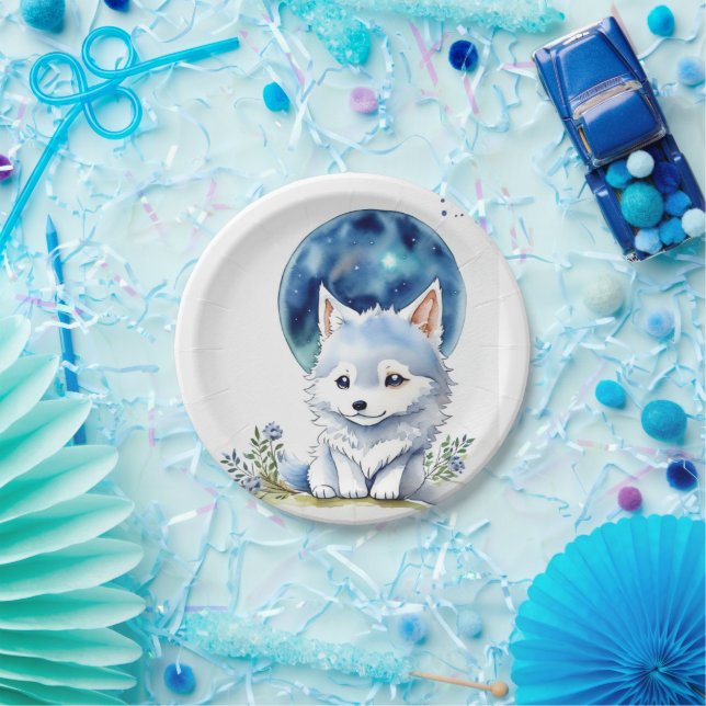 Prato De Papel Wolf Birthday (Festa)