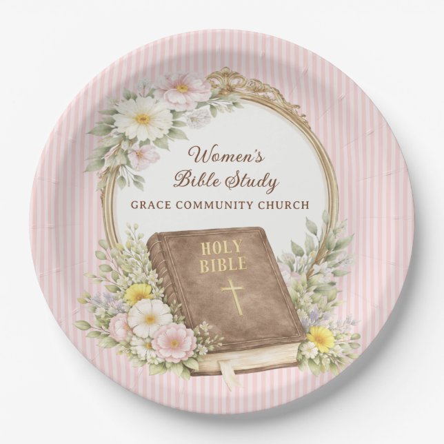 Prato De Papel Women's Bible Study | Spring Flowers (Frente)