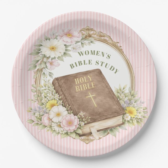 Prato De Papel Women's Bible Study | Spring Flowers (Frente)