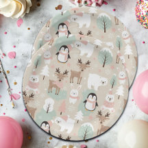 Woodland Whimsical Forest Animals Winter