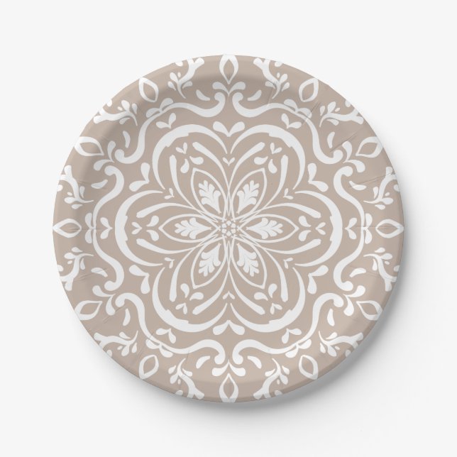 Prato De Papel Wool Mandala (Frente)