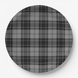 Prato De Papel Xadrez Douglas Grey Tartan Heritage Cinza