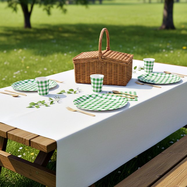 Prato De Papel Xadrez Verde (Criador carregado)