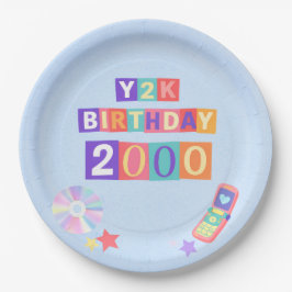 Prato De Papel Y2K 2000's Trendy Birthday Party Napkin