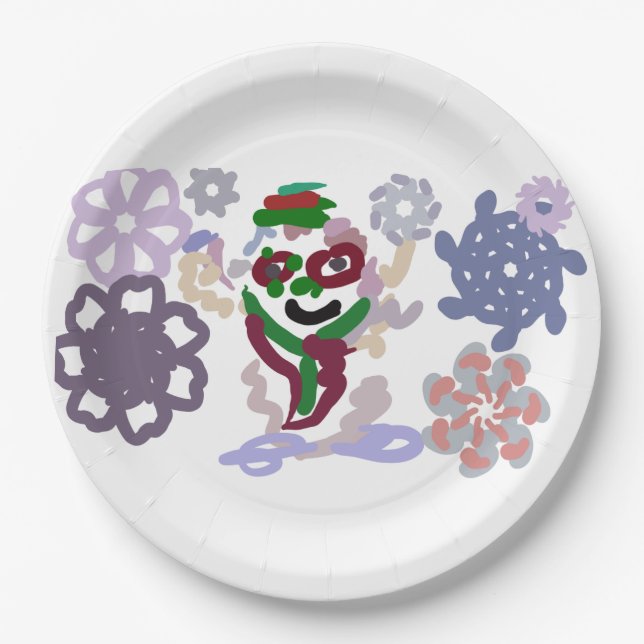 Prato De Papel Yeti winter rock (Frente)