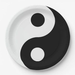 Prato De Papel Yin Yang