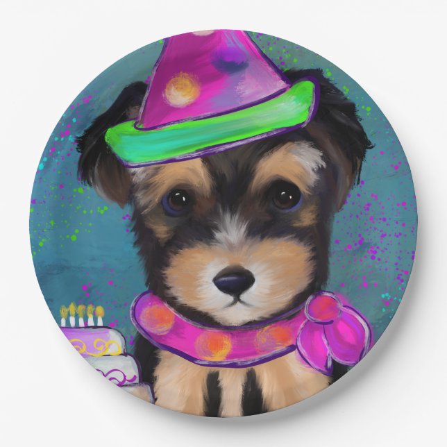 Prato De Papel Yorkie Poo         (Frente)