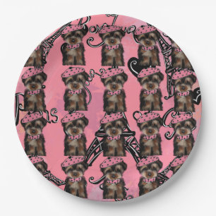 PRATO DE PAPEL YORKIE POO