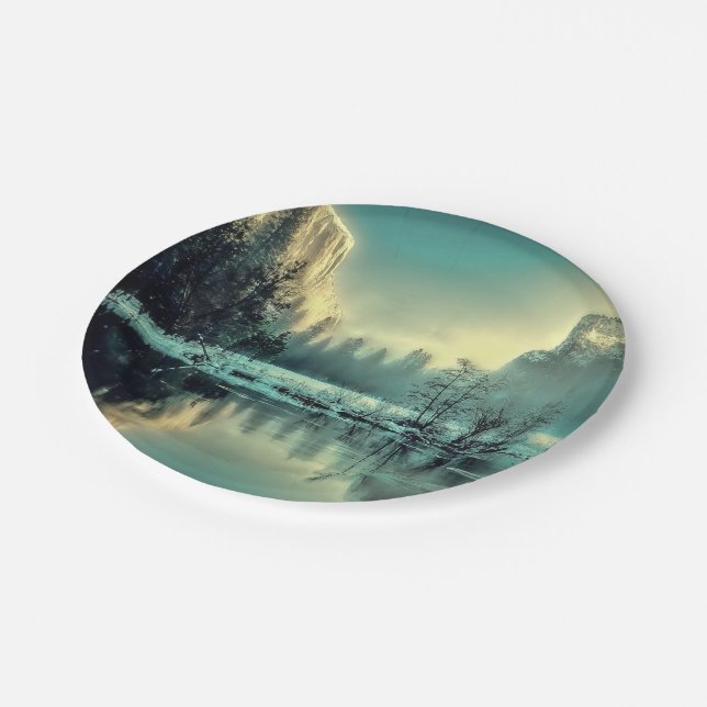 Prato De Papel Yosemite Park Sunrise (Inclinado)