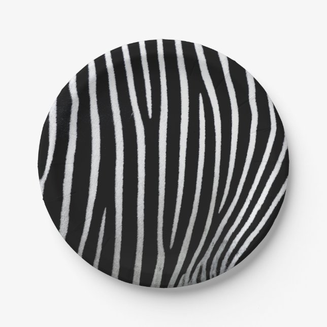 Prato De Papel Zebra Skin (Frente)