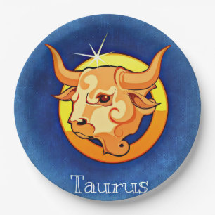 Prato De Papel Zodiac_Sign_Taurus